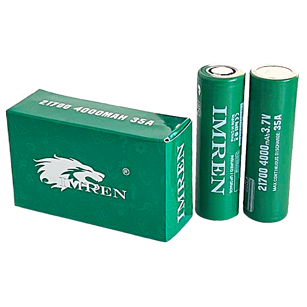 Imren 21700 Battery | 2 Pack | Green 4000mah (35A) product image